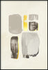 Creme Brush Strokes Right Real Gold Poster